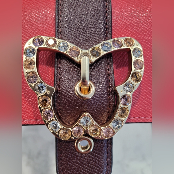 Coach Gemma Crossbody Bag in Colorblock with Butterfly Buckle. - Picture 8 of 11